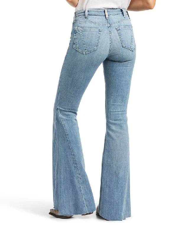 Ariat 10039600 Womens REAL High Rise Alondra Flare Leg Jean Comfortable Ankle Jeans