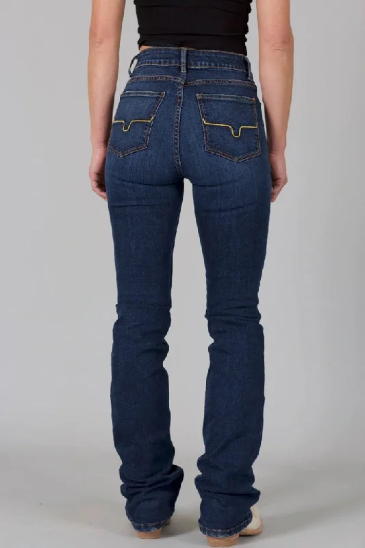 Kimes Ranch USA Ladies Sarah Blue Jeans - 32", 34", 36" Leg - Blue Cozy Relaxed Fit Jeans Kimes Ranch USA Ladies Sarah Blue Jeans - 32", 34", 36" Leg - Blue Cozy Relaxed Fit Jeans