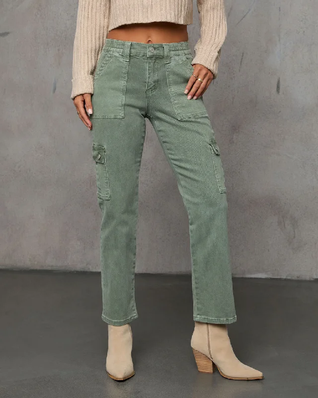 Denton Mid Rise Straight Leg Utility Jeans Trendy Colored Denim Jeans