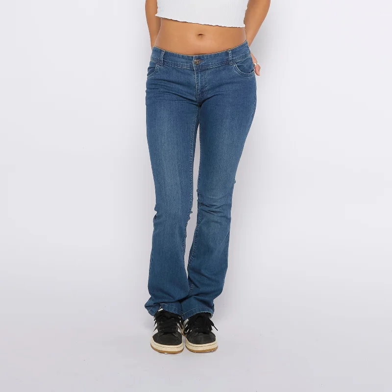 Flared Bootcut Jeans - UK 10 Cozy Stretch High-Waist Jeans