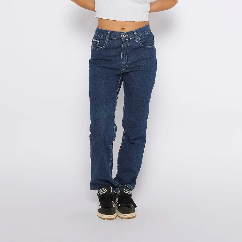 Hugo Boss Straight Leg Jeans - UK 12 Stylish Acid-Wash Jeans