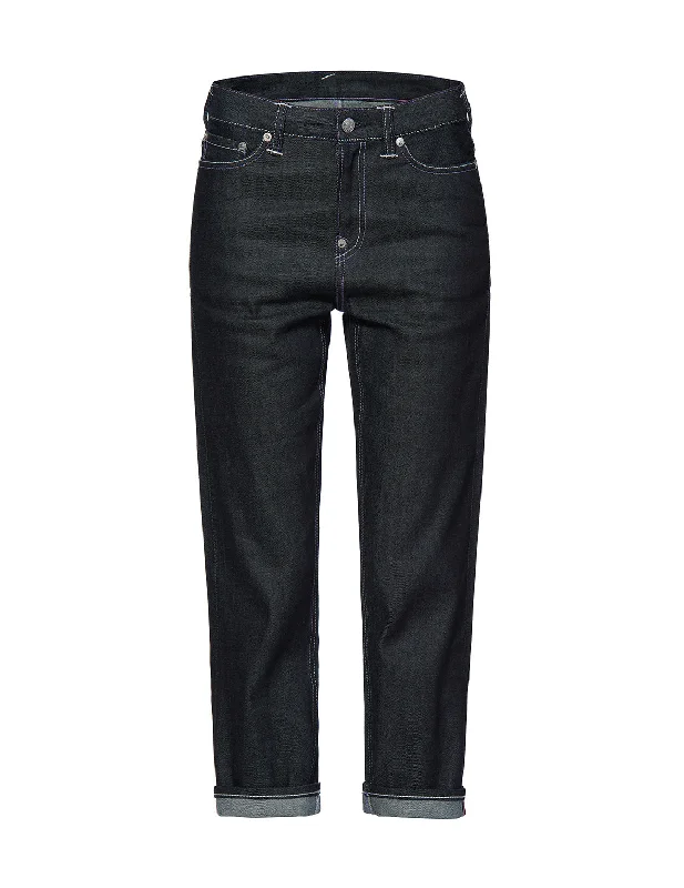 Ink-painted Daicock Embroidery Straight-legged Jeans Trendy Low-Rise Slim Jeans