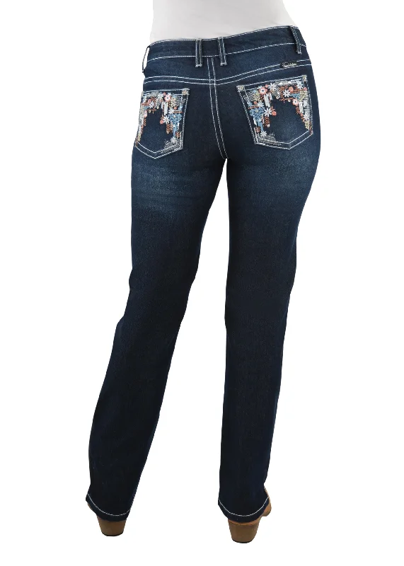 Pure Western Ladies Anjelica Straight Leg Jean - 32" Leg - PCP2212576 Trendy Colored Denim Jeans Pure Western Ladies Anjelica Straight Leg Jean - 32" Leg - PCP2212576 Trendy Colored Denim Jeans