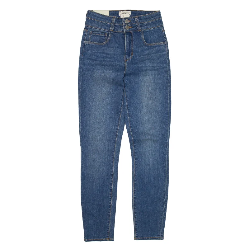 L'AGENCE Peyton High Rise Jeans Blue Denim Slim Skinny Womens W24 L26 Stylish High-Waist Jeans