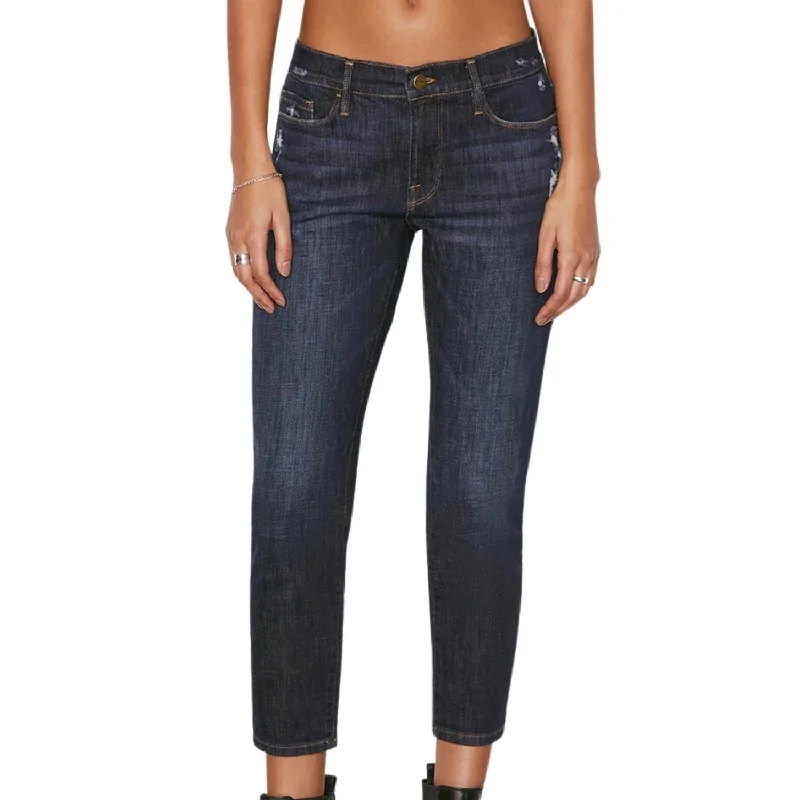 Le Garcon Crop Jeans In Covant Trendy Wide-Leg High-Waist Denim