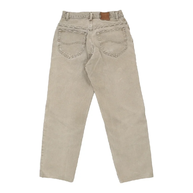 Lee Jeans - 28W UK 10 Beige Cotton Fashionable Slouchy Fit Jeans