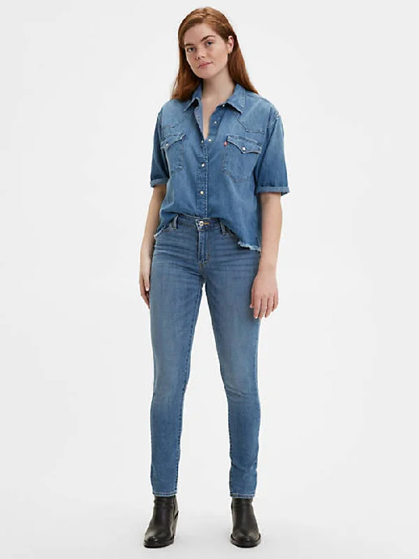 Levi's 188810208 Womens 711 Skinny Jean Indigo Rays Medium Wash (D) Casual Wide-Legged Denim Jeans Levi's 188810208 Womens 711 Skinny Jean Indigo Rays Medium Wash (D) Casual Wide-Legged Denim Jeans