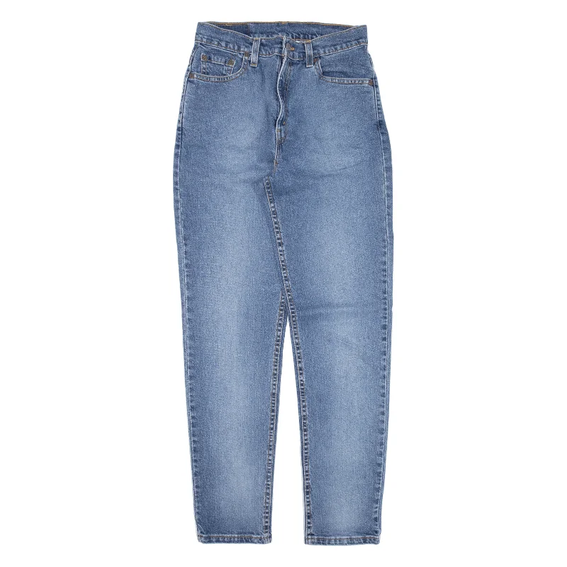 LEVI'S 512 Jeans Blue Denim Slim Tapered Womens W26 L29 Fashionable White Denim Jeans LEVI'S 512 Jeans Blue Denim Slim Tapered Womens W26 L29 Fashionable White Denim Jeans