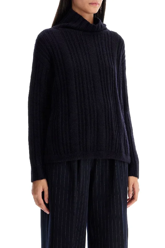 Max Mara In Wool And Cashmere Sweater Layered Multi-layer Single Layer