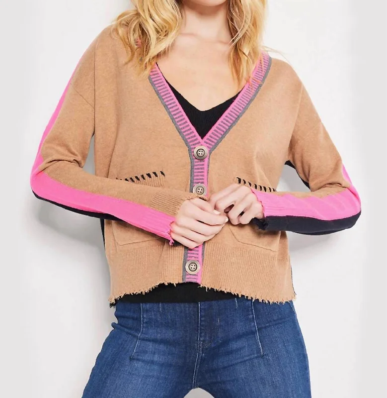 Pocket Pleaser Sweater In Rye Open Front Closed Front Wrap Front