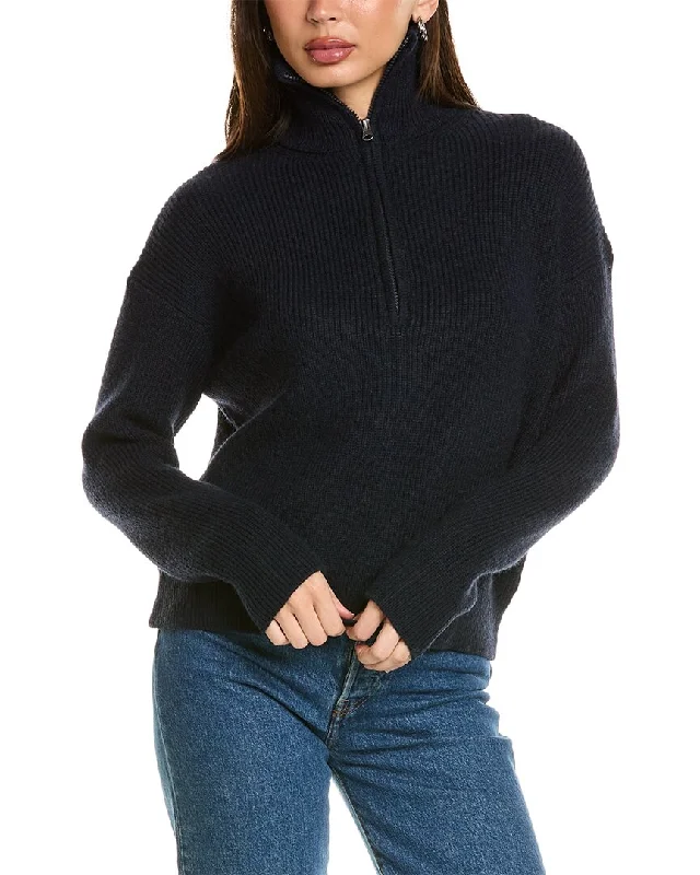 SERENETTE 1/2-Zip Funnel Sweater Thin Thick Dense