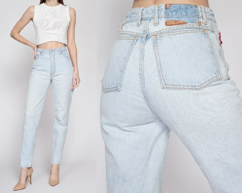 Small 90s Bongo High Waisted Light Wash Jeans 26.5" Trendy Classic Fit Jeans