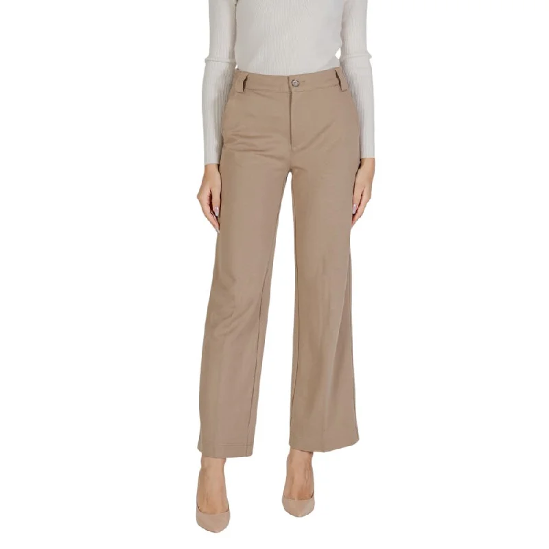 Street One Beige Viscose Jeans & Pant Trendy Acid Wash Skinny Jeans