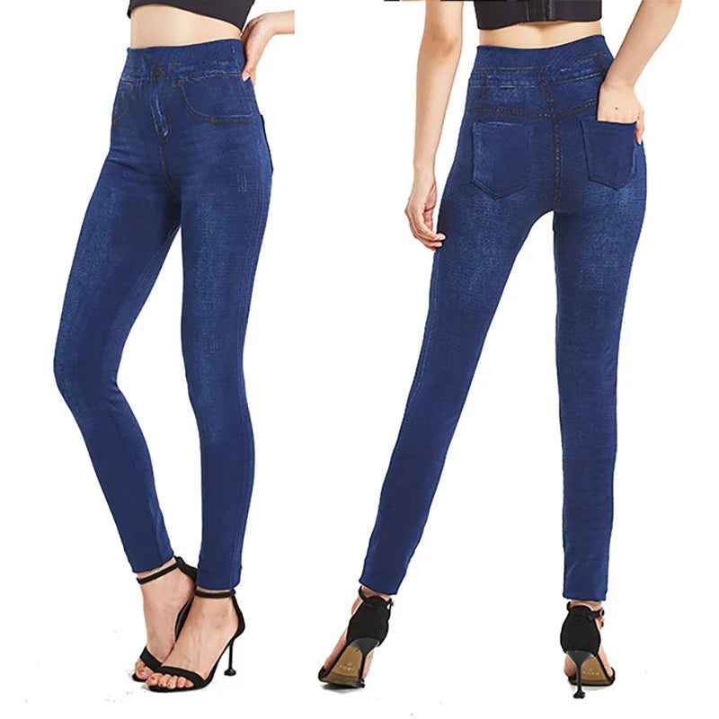Stretchy Solid Color Plus Size Jeggings Fashion False Jeans Fashionable Raw Hemmed Jeans Stretchy Solid Color Plus Size Jeggings Fashion False Jeans Fashionable Raw Hemmed Jeans