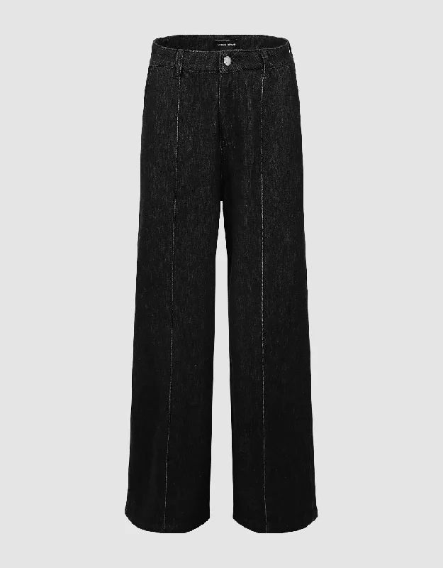Wide-Leg Jeans Trendy Classic Fit Jeans