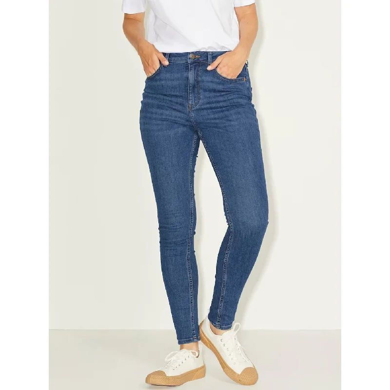 JJXX High Waist Skinny Jeans Chic Rolled Cuff Denim Jeans