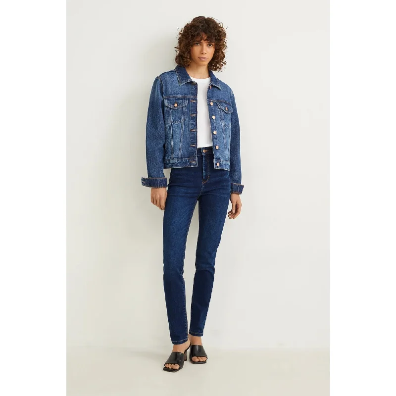 CA Slim Blue Shaping Jeans Trendy Skinny High-Waist Jeans