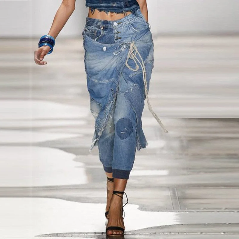 DressBetty - Women's Jeans Pants Fashion High Waist Mom Show Pants Spring Summer Retro Street Loose Wide Leg Pants Trendy Classic Fit Jeans DressBetty - Women's Jeans Pants Fashion High Waist Mom Show Pants Spring Summer Retro Street Loose Wide Leg Pants Trendy Classic Fit Jeans