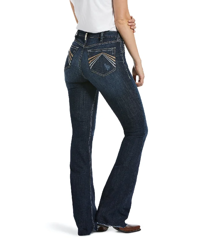Women's REAL Avalynn Flare Jeans Comfortable Flare Leg Jeans