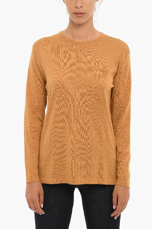 Woolrich Light Cashmere and Silk Crew-Neck Sweater Lace Blend Ribbed Blend Corduroy Blend