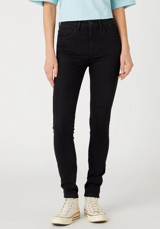 Wrangler High Rise Skinny Leg Jeans, Arachne Fashionable White Denim Jeans