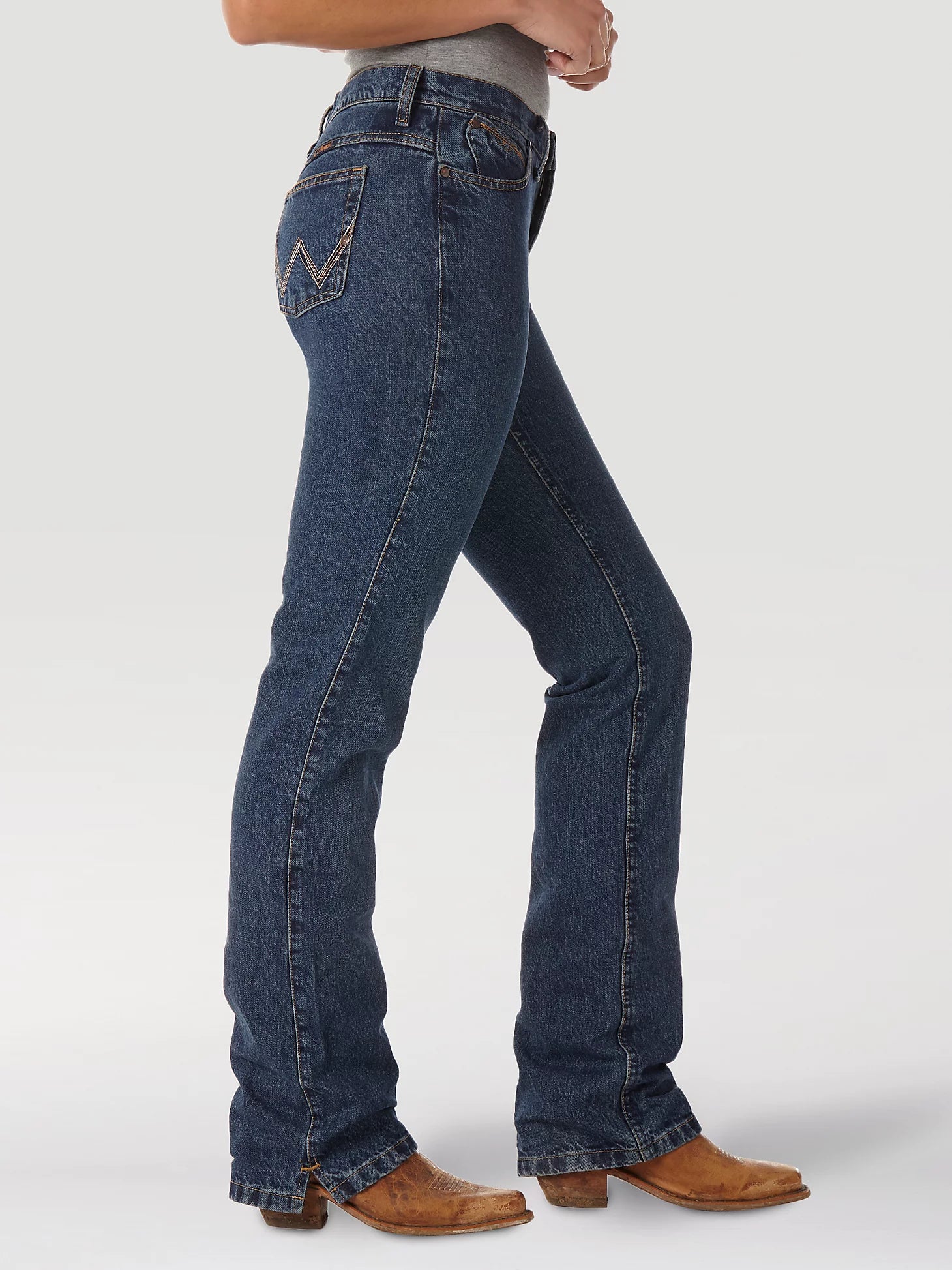 Wrangler USA Ladies Cash Mid-Rise Jeans - 34" Leg - WRC10AS34 Cozy Wide-Legged Jeans Wrangler USA Ladies Cash Mid-Rise Jeans - 34" Leg - WRC10AS34 Cozy Wide-Legged Jeans