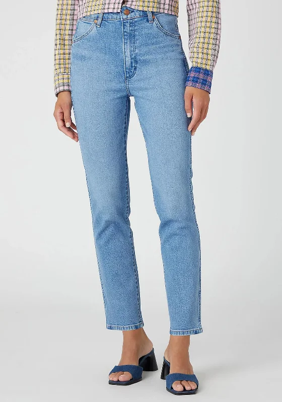 Wrangler Walker 677 Slim Leg Jeans, No Intentions Fashionable Raw Hem Bootcut Jeans