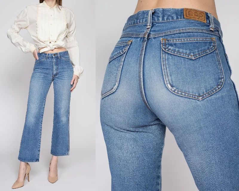 XS-Sm 70s Gap Mid Rise Jeans Petite Cozy Wide-Legged Jeans