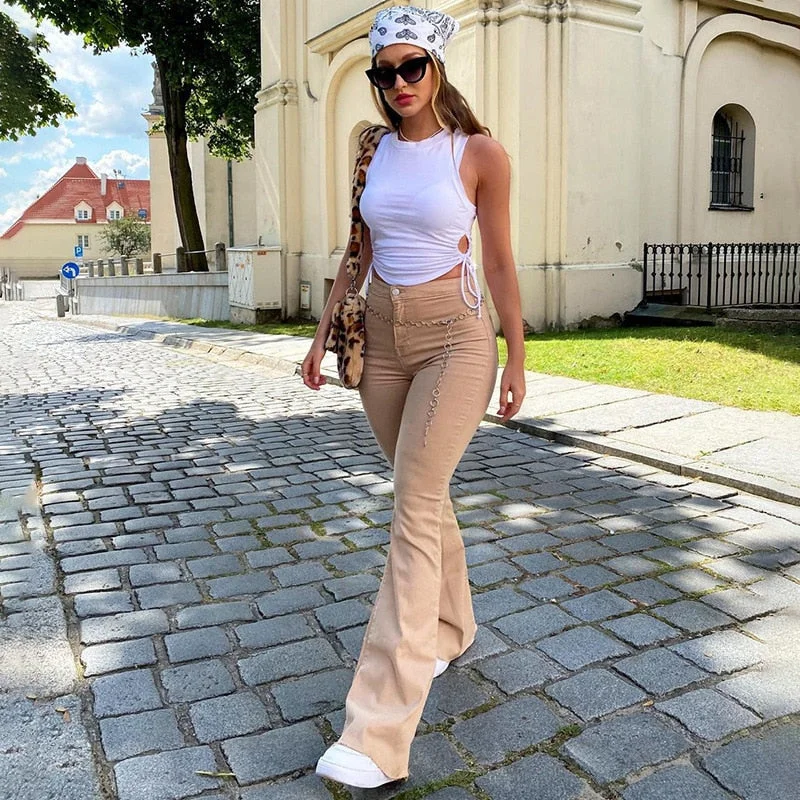 DressBetty - Y2k New Women Brown Jeans High Waist Wide Leg Pants Trousers Comfort Casual Denim Mom Pants Chic Vintage-Inspired Denim Jeans DressBetty - Y2k New Women Brown Jeans High Waist Wide Leg Pants Trousers Comfort Casual Denim Mom Pants Chic Vintage-Inspired Denim Jeans