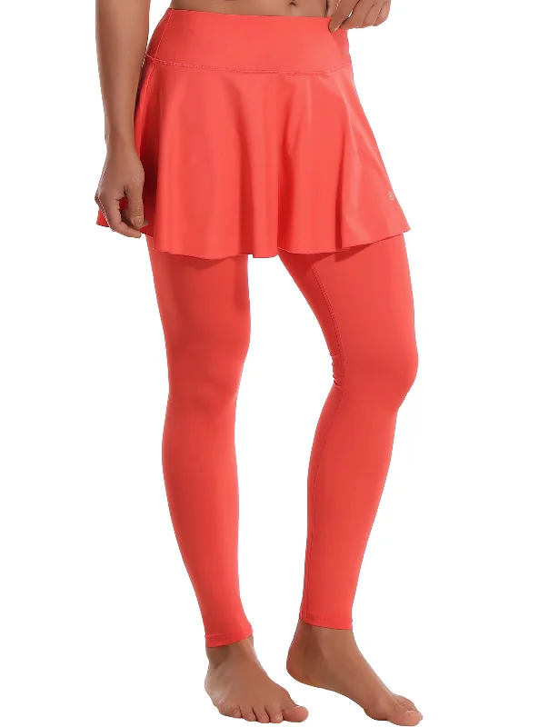 Athletic Tennis Golf Skort with Pocket Shorts coral silk skirt luxurious