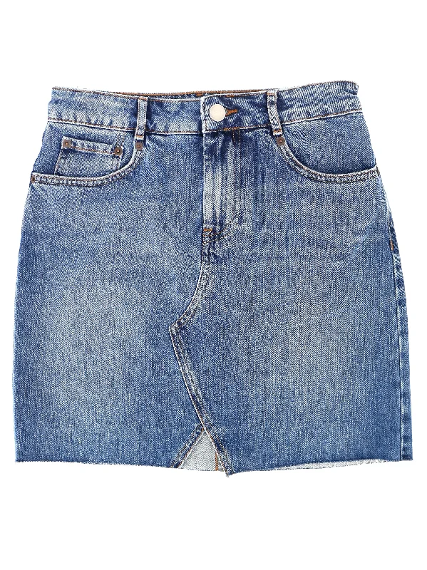 Women's Plain Solid Denim Skirt,Blue patchwork skirt art