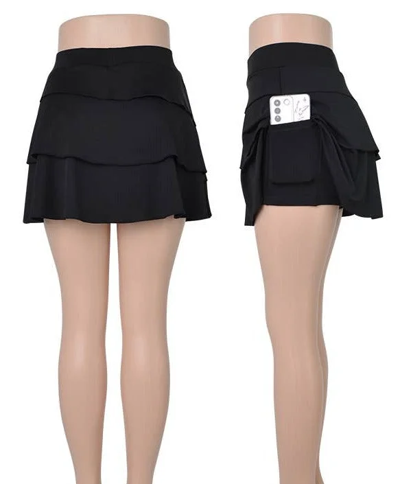 TENNIS SKORT WITH POCKETS corduroy skirt comfortable