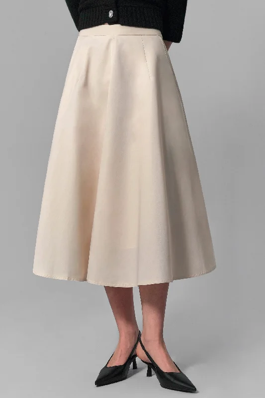 Amelia Midi Skirt elastic waist skirt