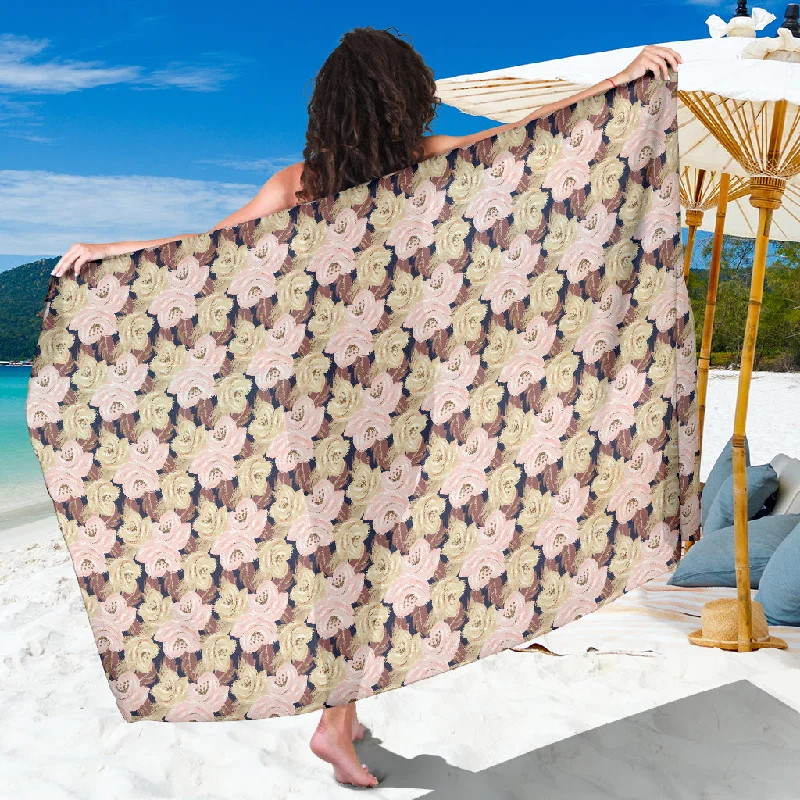 Autumn Fall Large Bloom - Sarong Wrap wool skirt warm