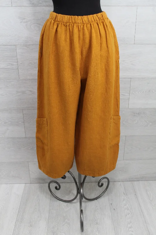 Bryn Walker Heavy Linen - Casbah Pant Fashionable Button-Up Pants