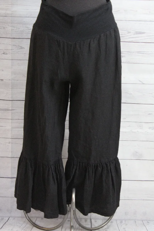 Bryn Walker Light Linen - Ruffle Pant High-Waist Jeans