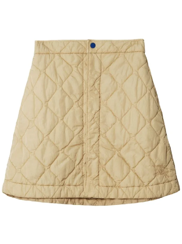 diamond-quilted miniskirt corduroy skirt comfortable