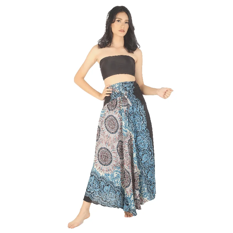 Clock Nut Women's Bohemian Skirt in White SK0033 020067 01 tiered skirt playful