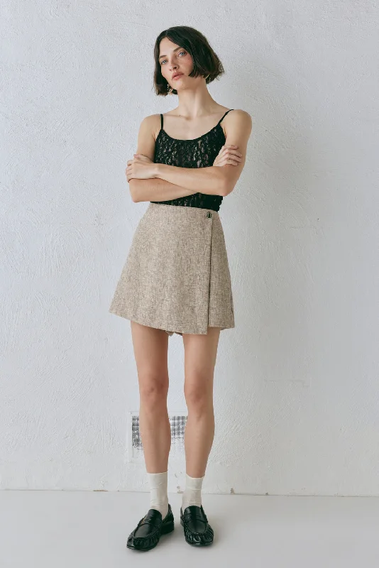 Cove Skort Wheat denim skirt classic