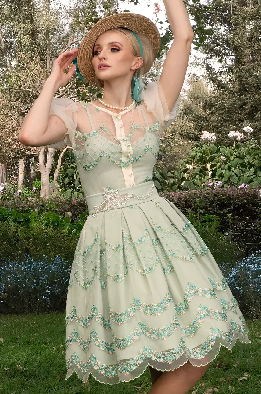 Elysian Full Skirt velvet skirt rich