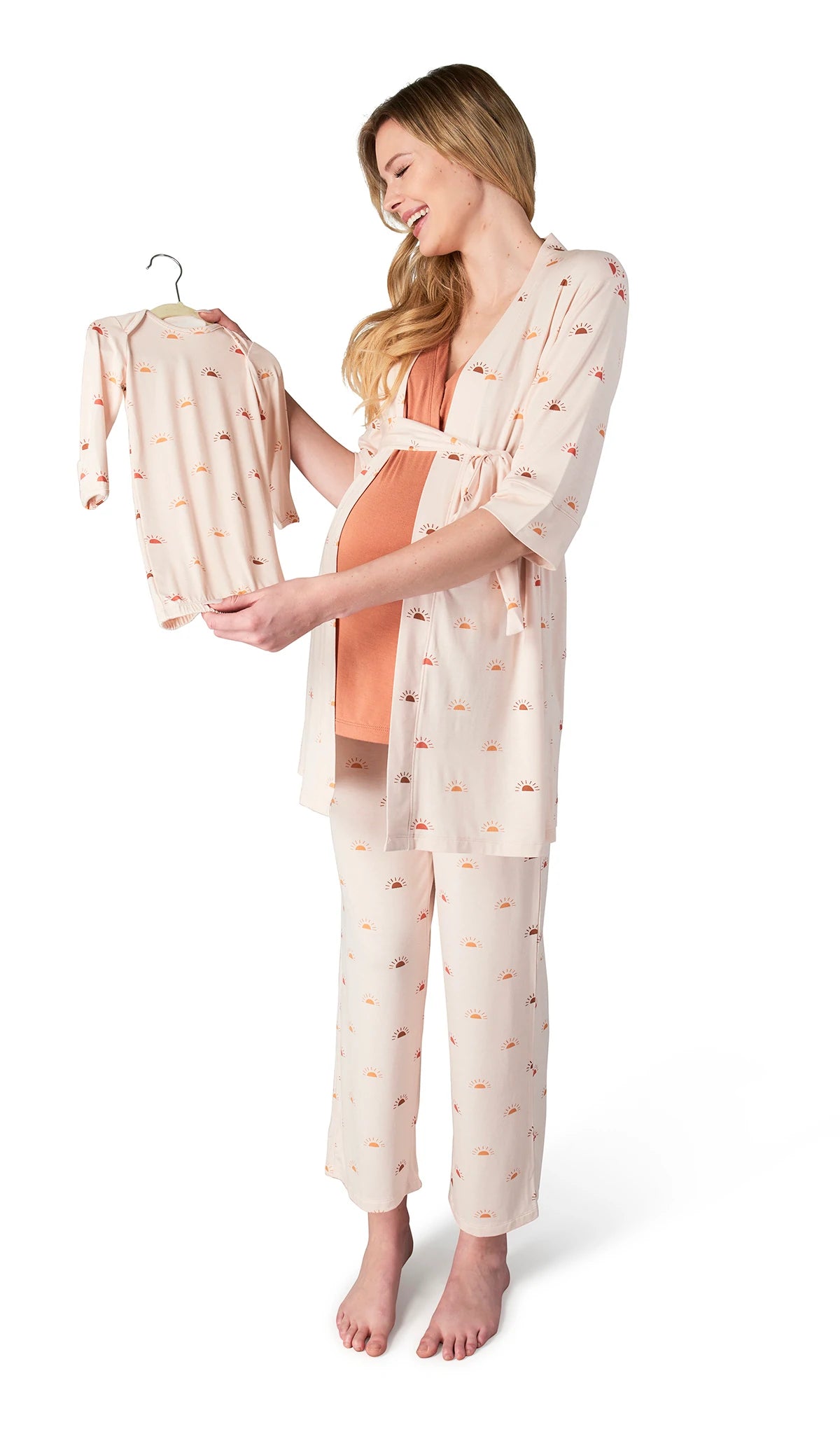 Everly Grey 3-Piece Analise PJ Pant Set / Sunrise Formal Wide-Leg Pants