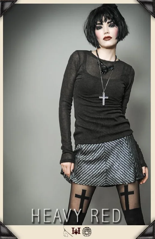 Fortified Rebellion Skirt leather skirt refined