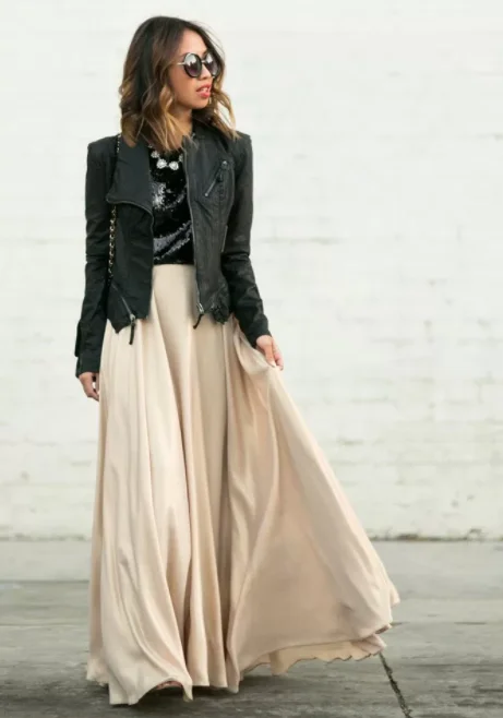 GOLD MAXI SKIRT patchwork skirt art