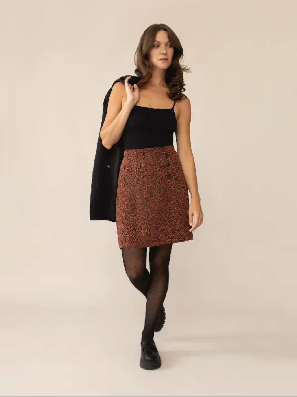 Hailey Wild Flowers Wrap Skirt relaxed fit skirt