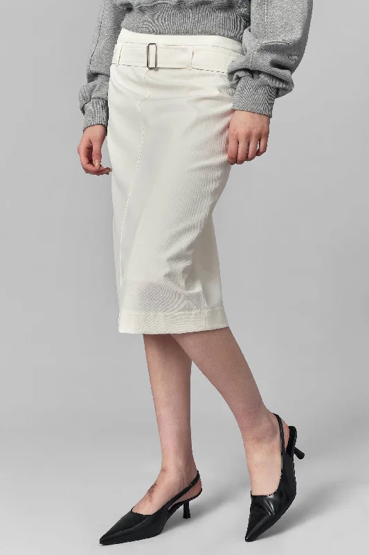 Hike Belted Midi Skirt casual skirt length