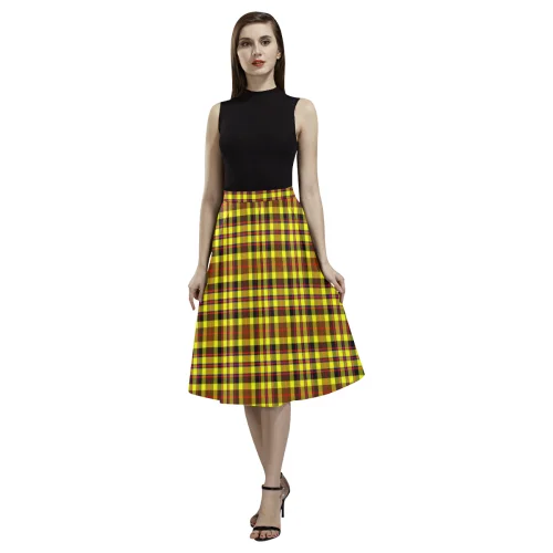 Jardine Tartan Aoede Crepe Skirt silk skirt lustrous