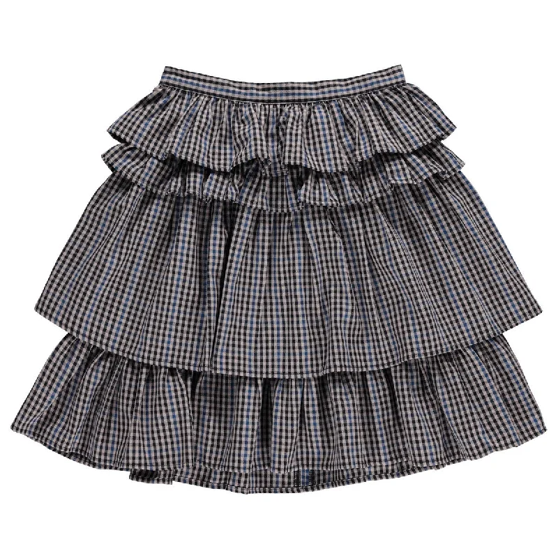 Jaybee Plaid Ruffled Skirt summer skirt style