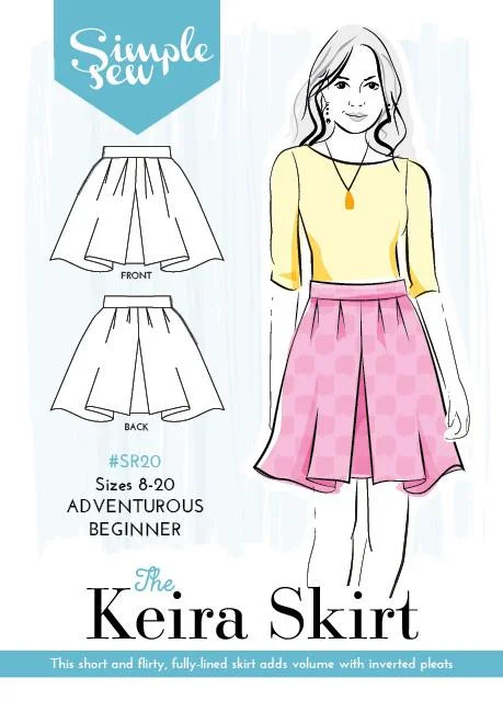 Simple Sew Keira Skirt cashmere skirt soft