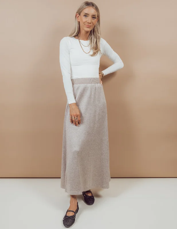 Kelly Midi Skirt ribbed skirt waist
