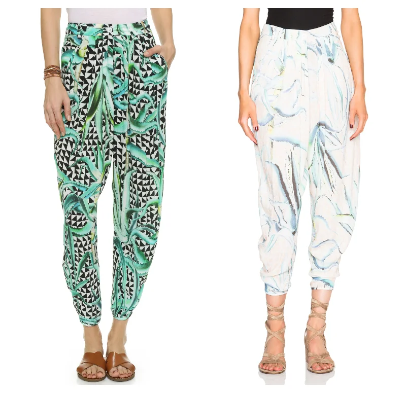 MARA HOFFMAN Draped Pants 94830 $264 NEW Relaxed Linen Pants